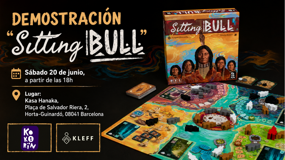 Sitting Bull a KLEFF: així va ser la demo del joc de taula a Kasa Hanaka