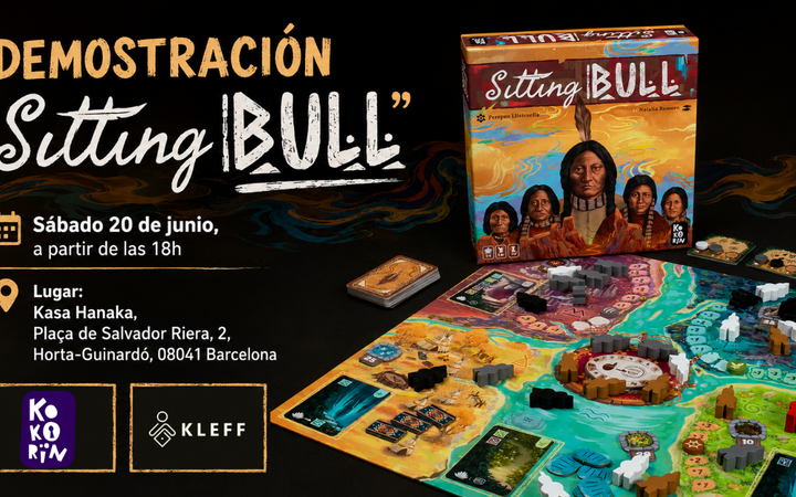 Sitting Bull a KLEFF: així va ser la demo del joc de taula a Kasa Hanaka