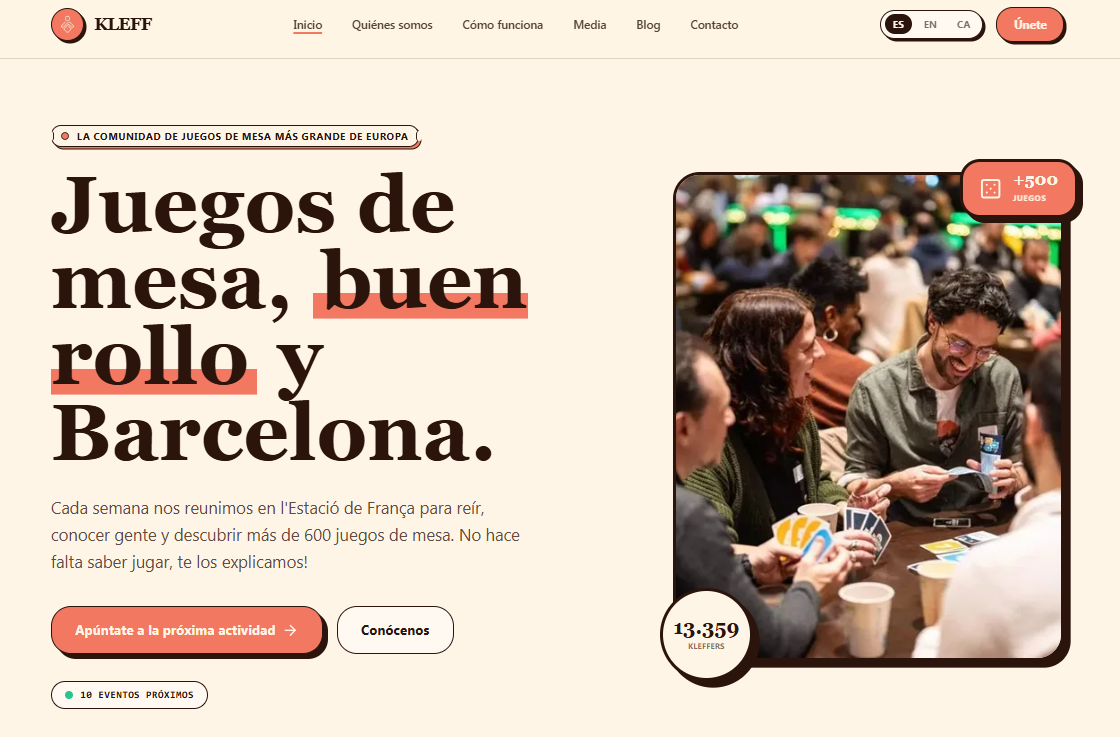 Nova pàgina web de KLEFF