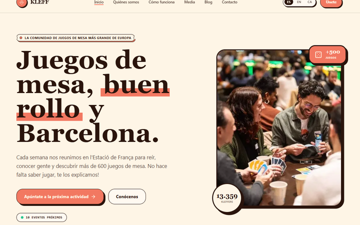 Nova pàgina web de KLEFF
